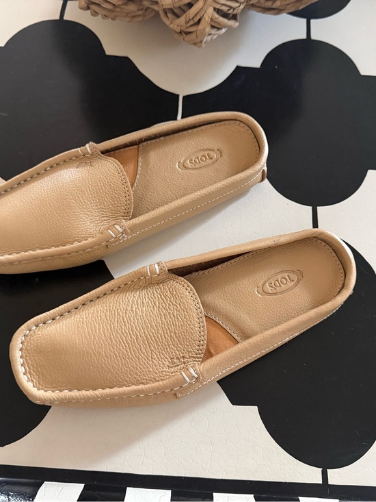 Shoes - Tod's Tan Leather Slip-On Loafers for Men